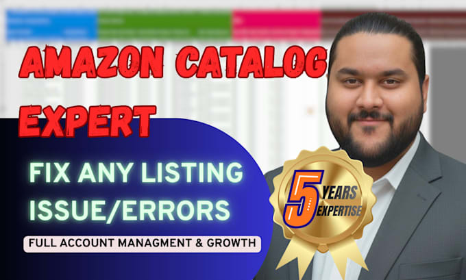 fix amazon listing issue and resolve any errors on flat file