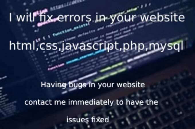 Correct errors in html,css,js website by Samuelonyang843 | Fiverr