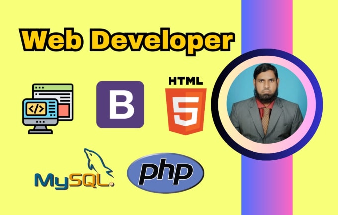 be your web developer in PHP, any framework and database