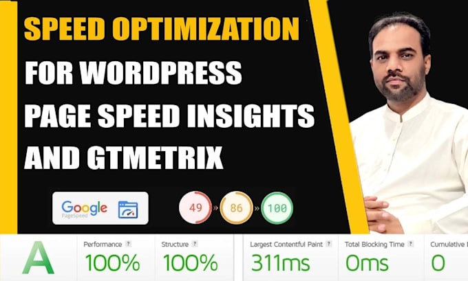 do wordpress website speed optimization, improve page speed