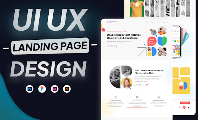 Create modern and professional uxui landing page design by Viralramani ...
