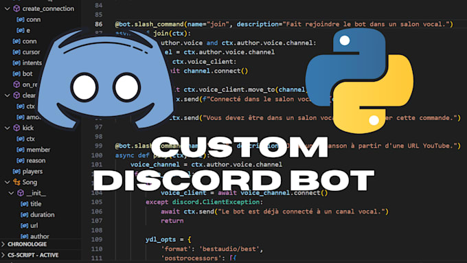 Build a custom discord bot for your server by Jon_charm | Fiverr