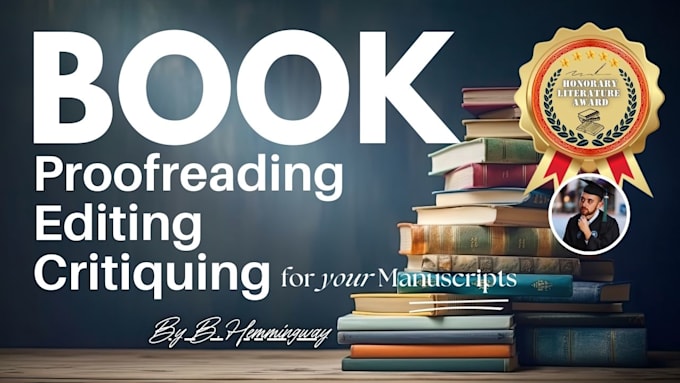 professionally proofread, edit or critique your book