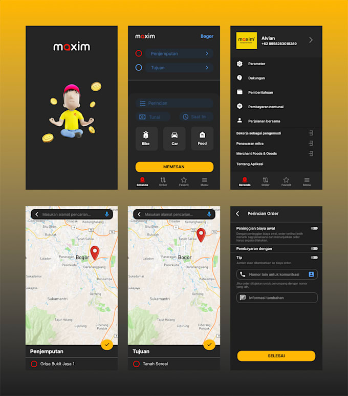 Design creative mobile app ui ux for ios and android by Alvian_d | Fiverr