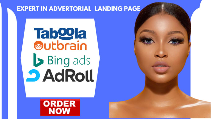 Design advertorial landing page for native ads and outbrain taboola