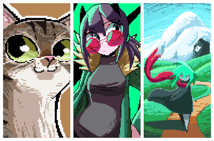 draw pixel art for you