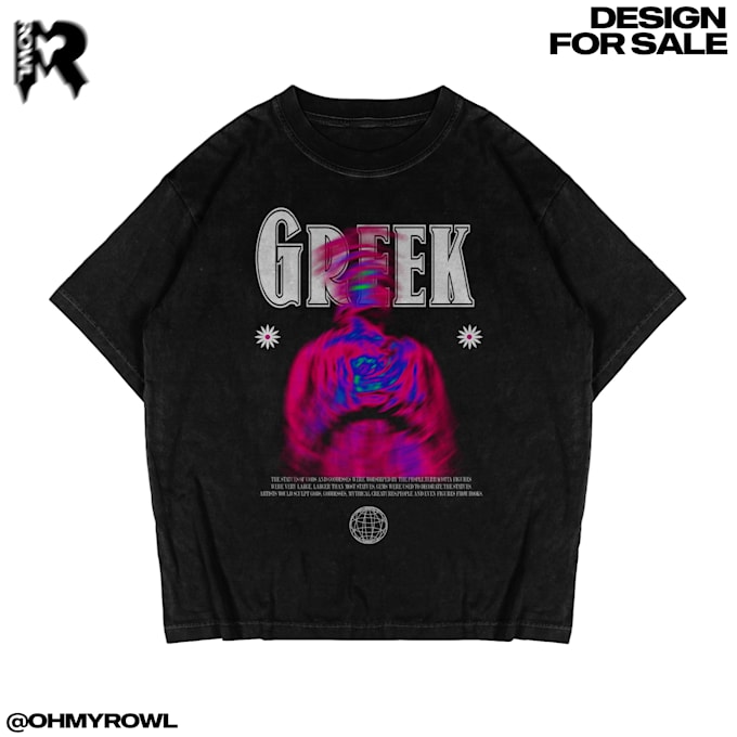 creat your new streetwear tshirt design with colourful design