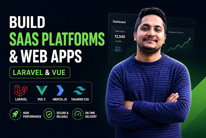 build a high performance saas or web app using laravel and vue