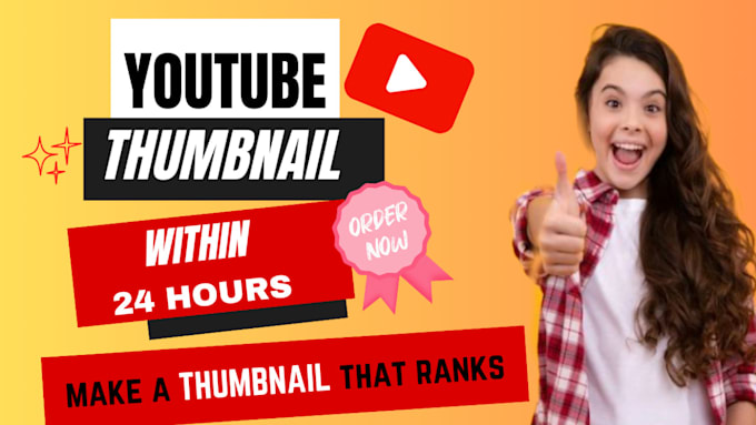 design catchy youtube thumbnail