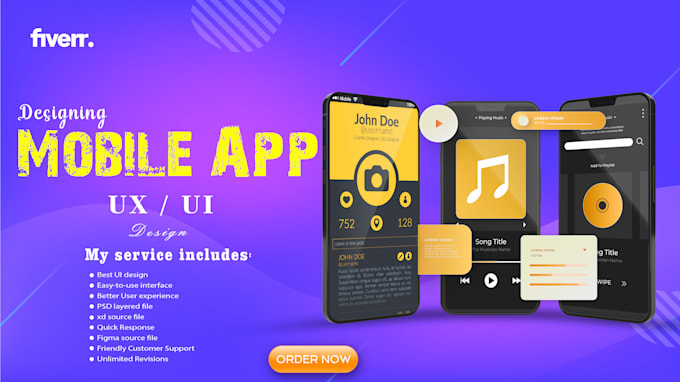 Do design mobile app ui , ux by Nvdnavi | Fiverr