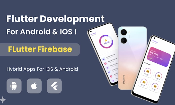 develop android and ios mobile app using flutter with firebase