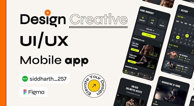 Do mobile ui ux design, figma ui ux design for mobile by Siddharth_257 ...