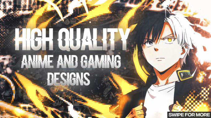 design an youtube anime banner twitter header gaming banner