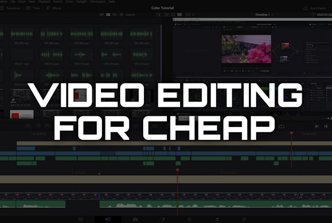 do video editing for cheap