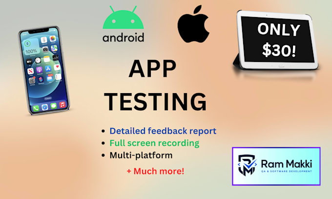 do quality ios and android app testing and summary report
