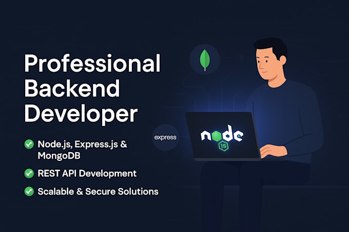design and develop fast node js backend and custom rest apis