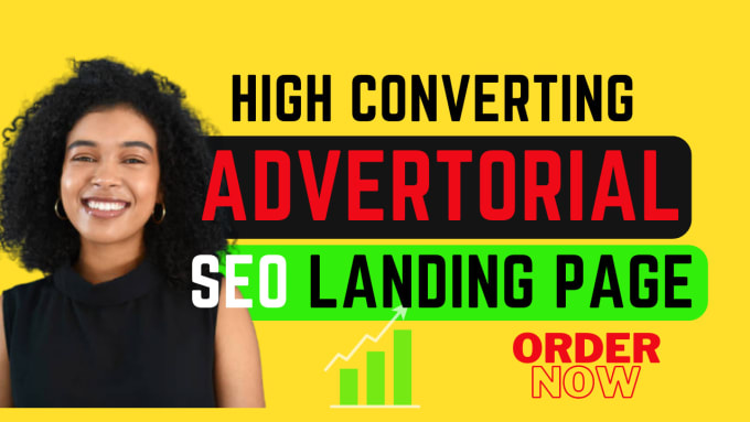Write masterpiece advertorial landing page for your business by Kenn