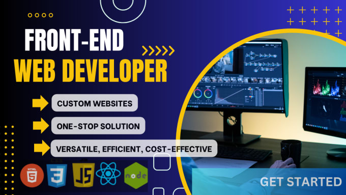 Do frontend web development in react, html, css, bootstrap, js by ...