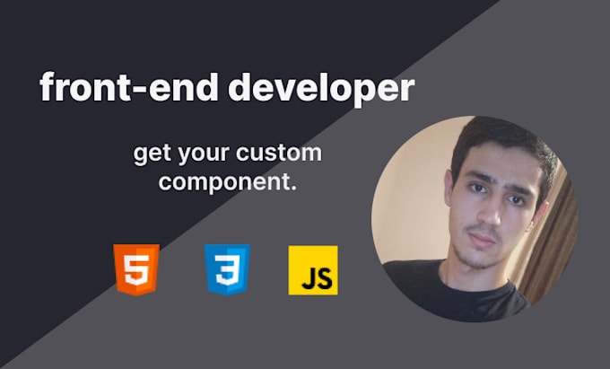 Create the component you need for your website using html, css and js ...