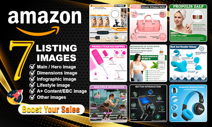 design amazon listing images or amazon product photo editing