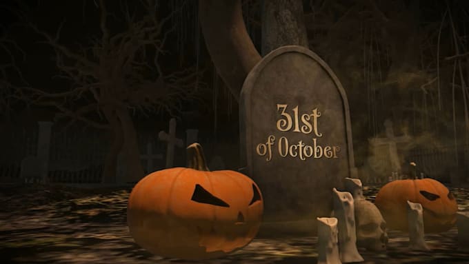 customize amazing halloween greetings video