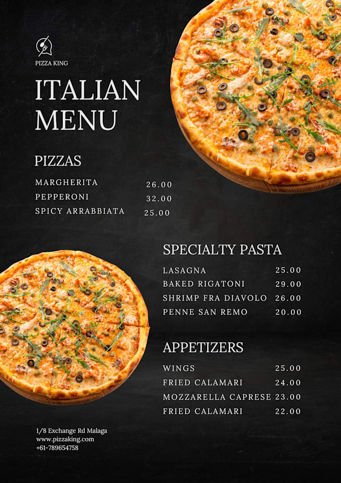 Design Your Restaurant Menu In 5 Different Templates By Hasber57 Fiverr