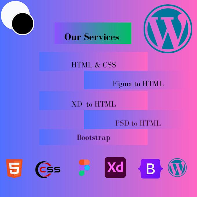 Convert psd, figma,xd,and sketch designs responsive htlm and css with ...