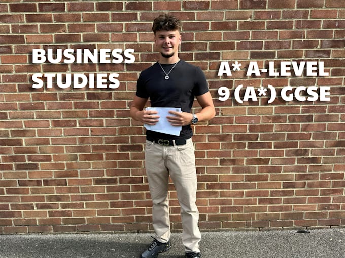 be your business studies tutor for gcse or alevel