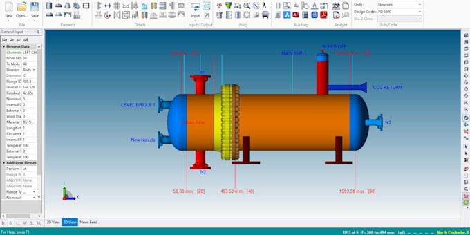 design pressure vessel as per asme sec viii div 1 2  en 13445
