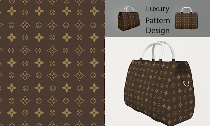 design unique seamless luxury monogram pattern