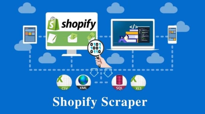 scrape shopify site products and import wordpress site
