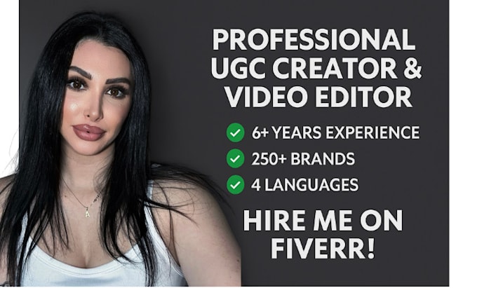 create ugc videos for any niche, 6 years of experience