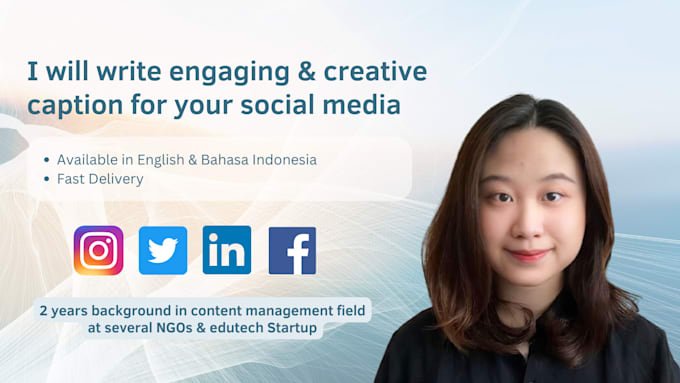 Write creative captions for your social media by Cvjolandaaa | Fiverr