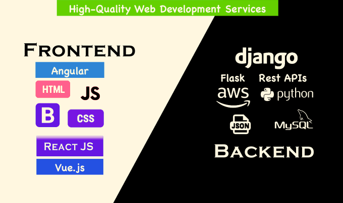 Develop django, flask, django rest api, react website as full stack ...