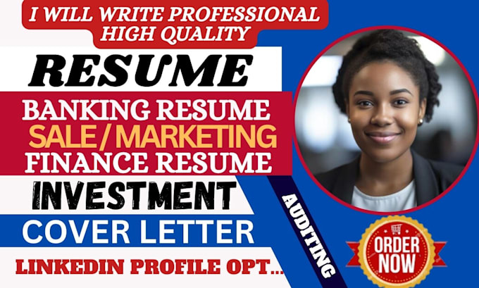 craft a sales, marketing, banking, financial, and investment resume