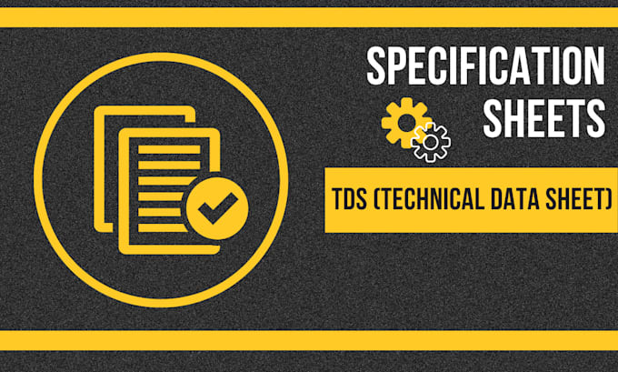design your specs sheets and technical data sheets