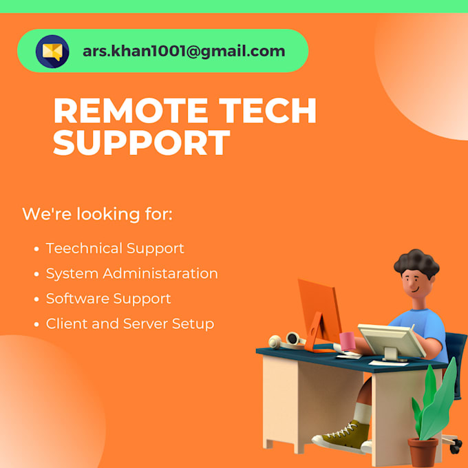 provide a remote support with hardware and software
