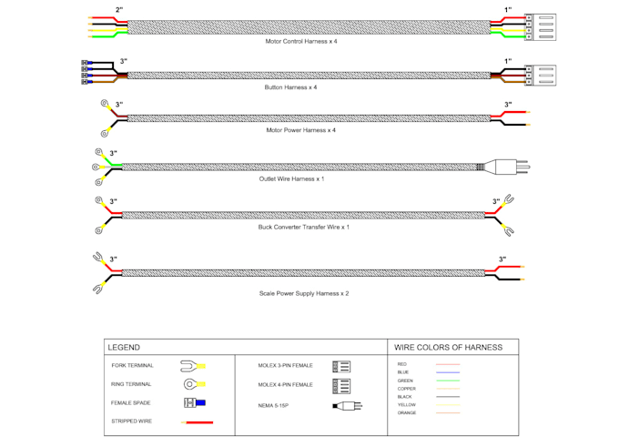 design manufacturing ready 2d wire harness diagrams and pinouts