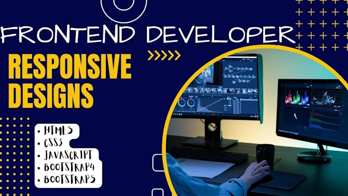 create stunning responsive websites with HTML, CSS, js, and bootstrap
