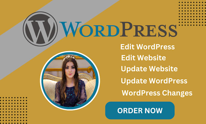 do changes, update or edit wordpress website
