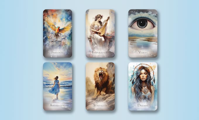 design unique oracle and tarot cards