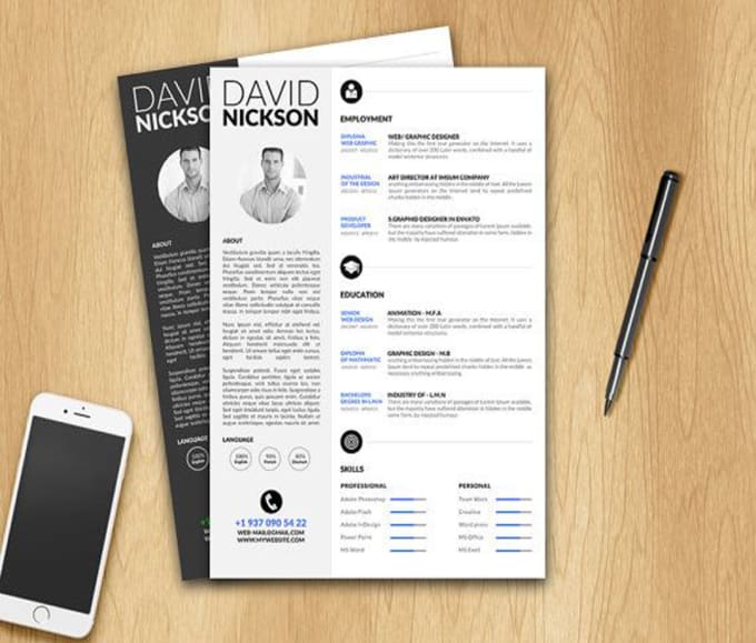 Design best infographic resume by using indesign, canva ms word and ...