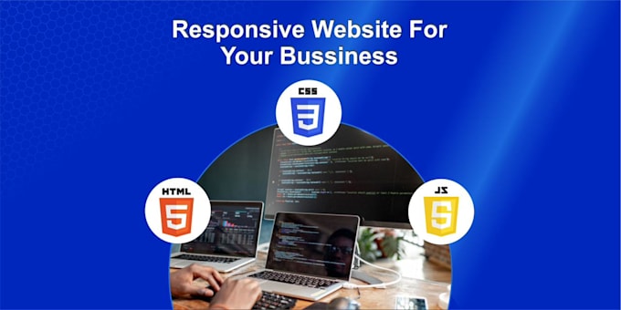Create custom website with html template using html css js by Rjzain514 ...
