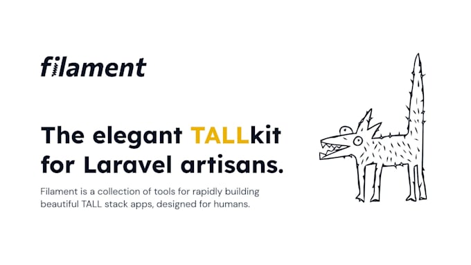 make a website through laravel filamentphp