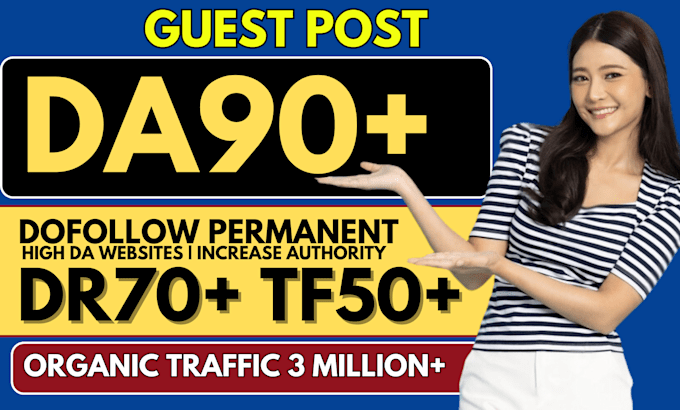 do guest post on da90 blog with SEO dofollow backlinks