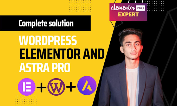 create modern wordpress website by elementor pro and astra pro
