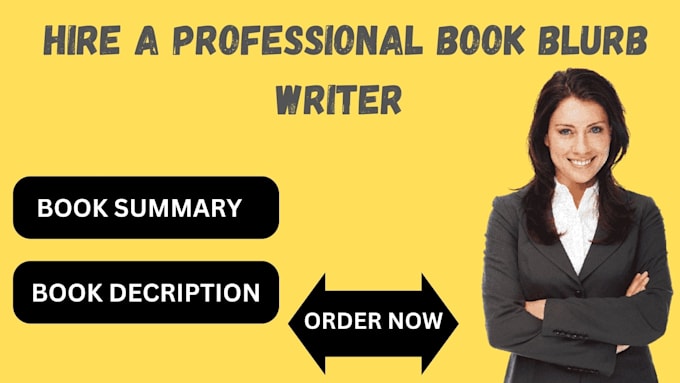 write an engaging book description or book blurb for you