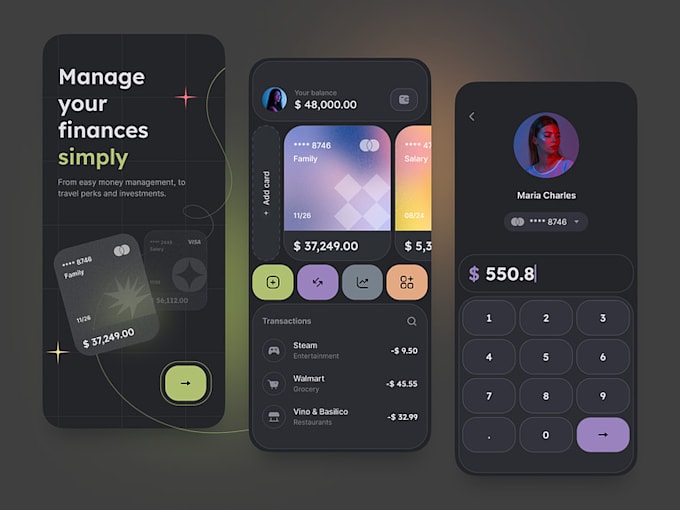 develop fintech app, payment app, neobank app, mobile banking app remittance app