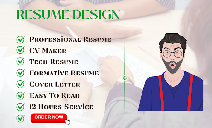 Deliver professional resume, cv maker, tech resume in 12 h by Ibtasam ...
