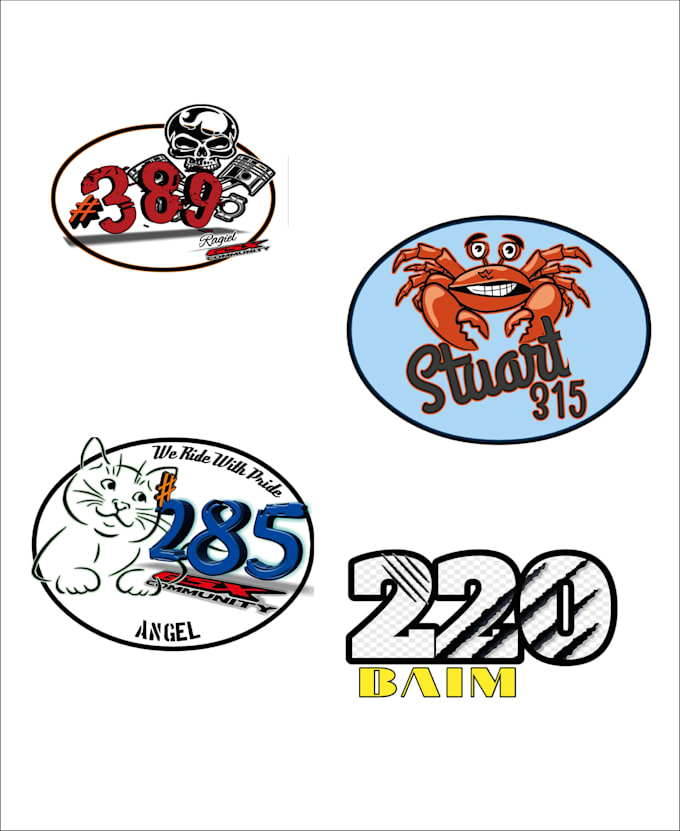 make logo designs for stickers and tshirts